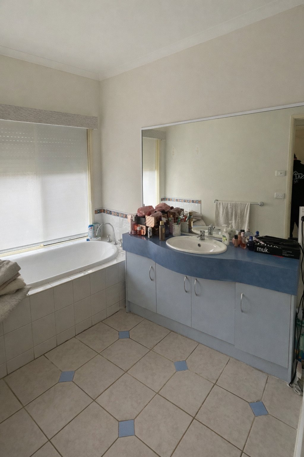 Dated bathroom before renovation